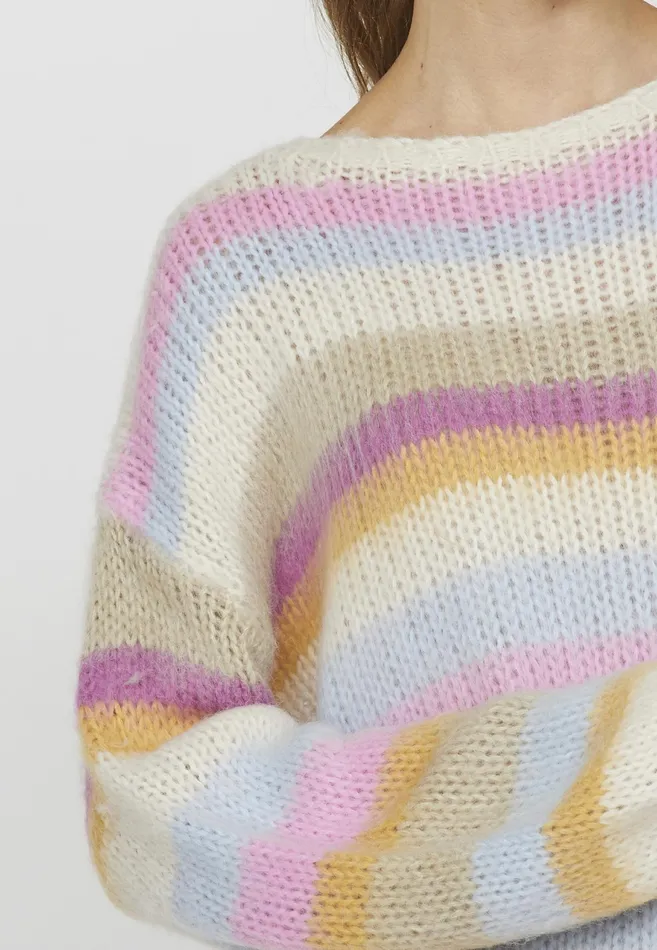 Women Sisters Point Knitwear LIDARPU Pink Comb