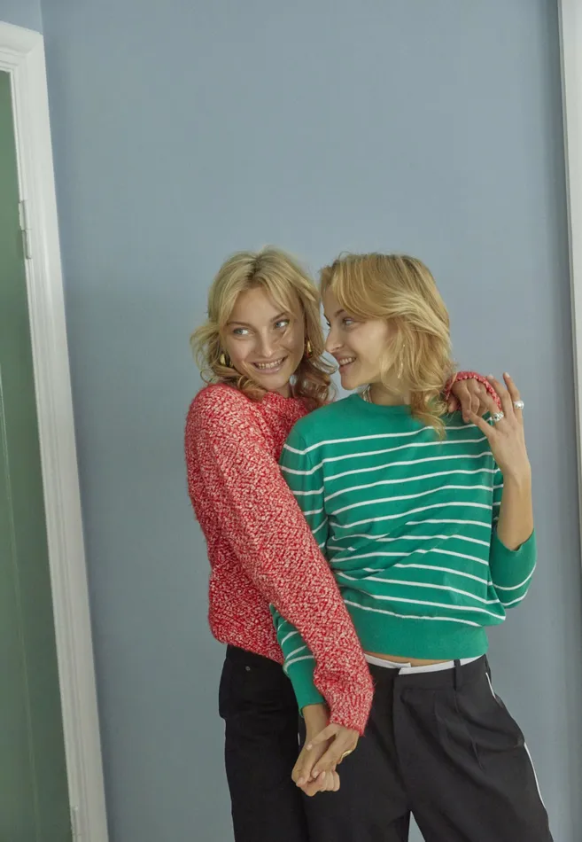 Women Sisters Point Knitwear MALDILS Cactuscream