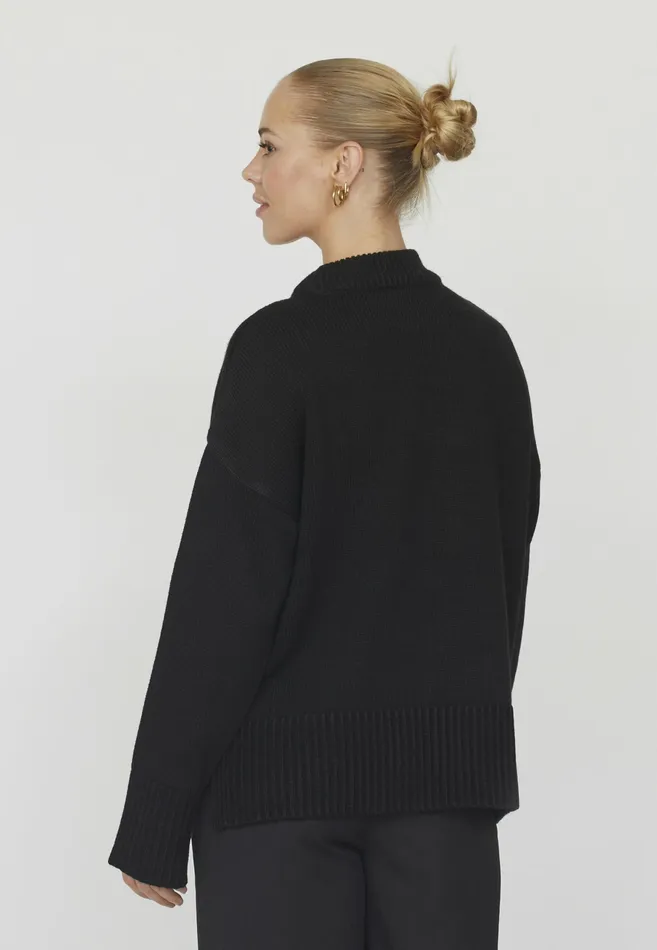 Women Sisters Point Knitwear MIBABOW Blackcream