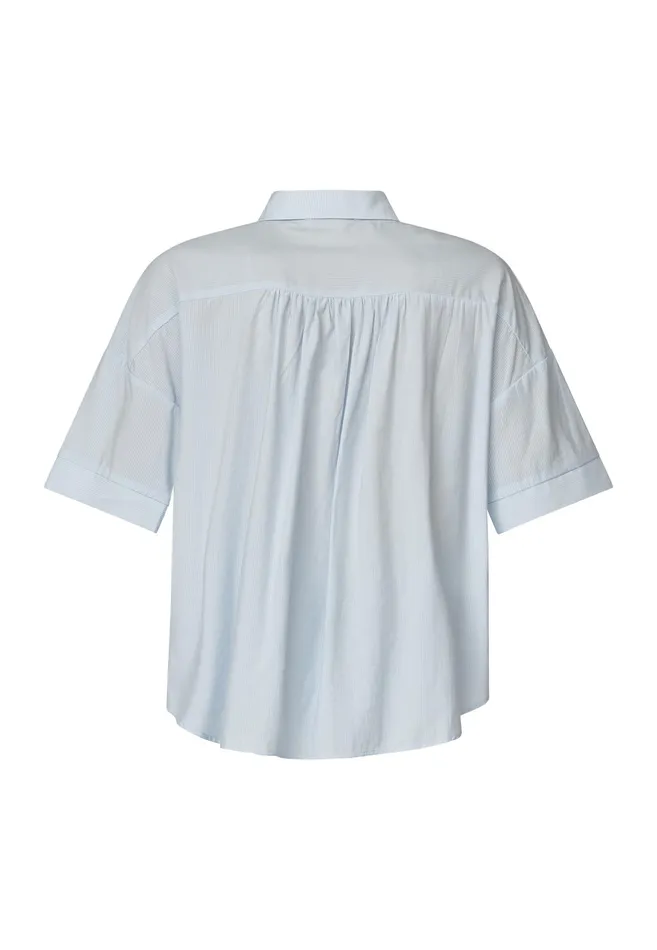 Women Sisters Point Shirts and Blouses DXS 23 SHIRT Lblue Stripe