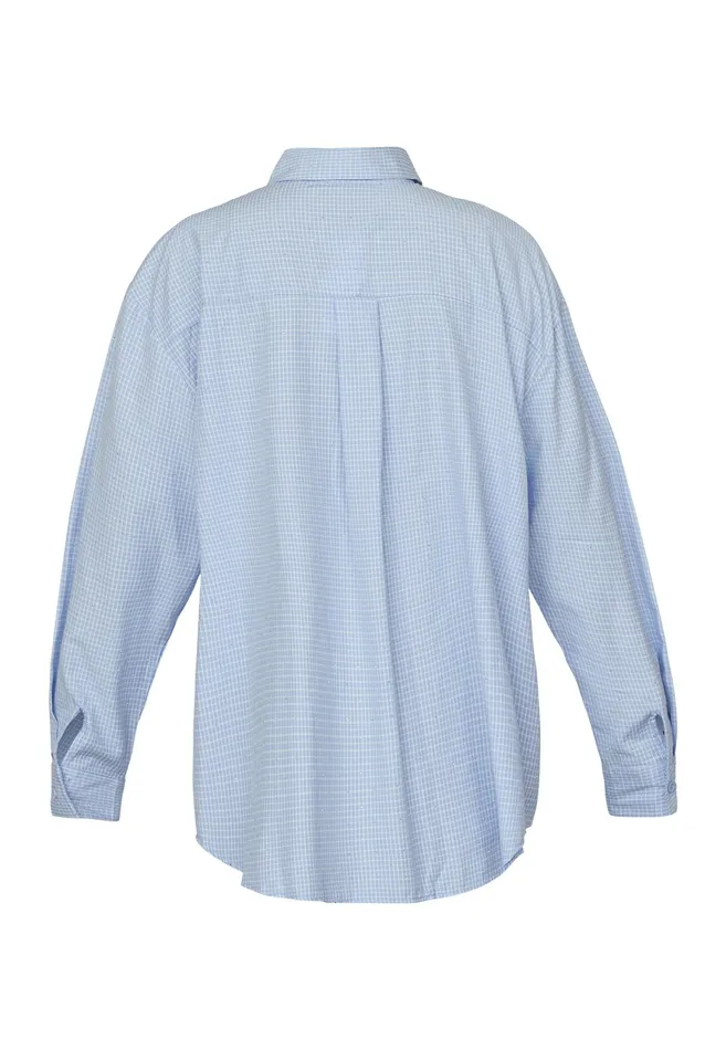 Women Sisters Point Shirts and Blouses GILMASH2 Light Blue Check