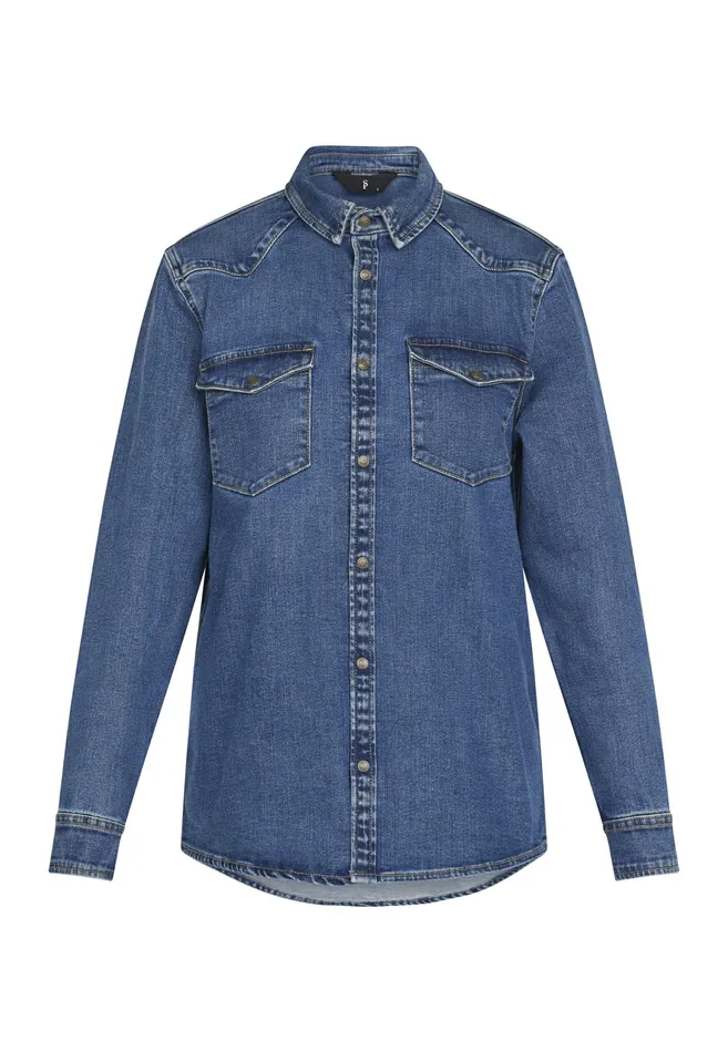 Women Sisters Point Shirts and Blouses OSASH2 Mid Blue Wash