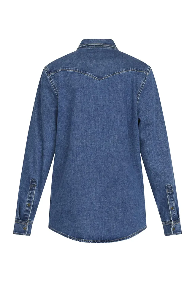 Women Sisters Point Shirts and Blouses OSASH2 Mid Blue Wash
