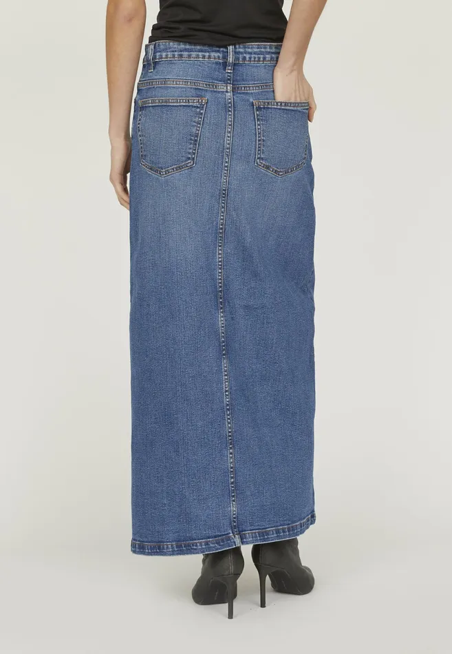 Women Sisters Point Skirts OLIALSK3 Mid Blue Wash