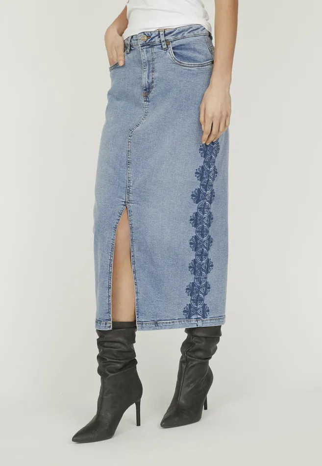 Women Sisters Point Skirts OLIASK3 L Blue Washnavy