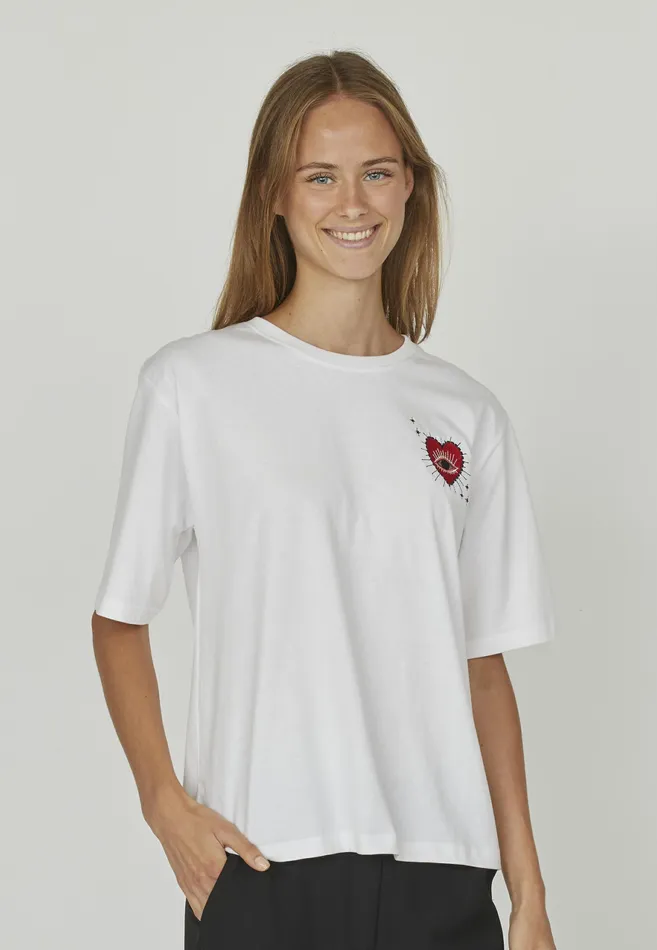 Women Sisters Point Tshirts HEDALOOSESS5 Whiteheart