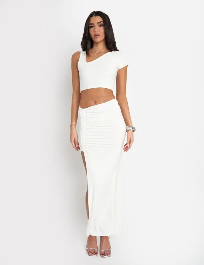 Women Slinky Asym Ruched Maxi Skirt Co Ord Pale Pink Pink Public Desire Skirts Women Slinky Asym Ruched Maxi Skirt Co Ord Pale Pink Pink Public Desire Skirts