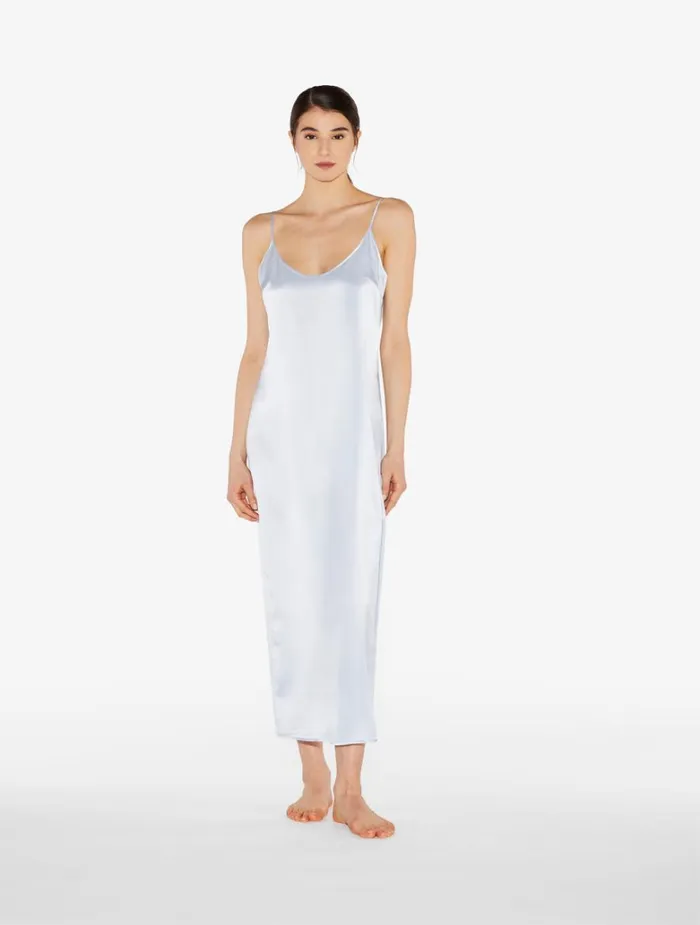 Women Slips and Dresses La Perla Azure Silk Long Slip