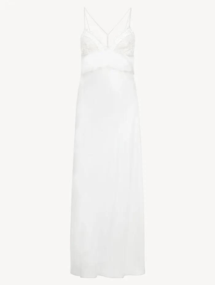 Women Slips and Dresses La Perla White Long Nightdress