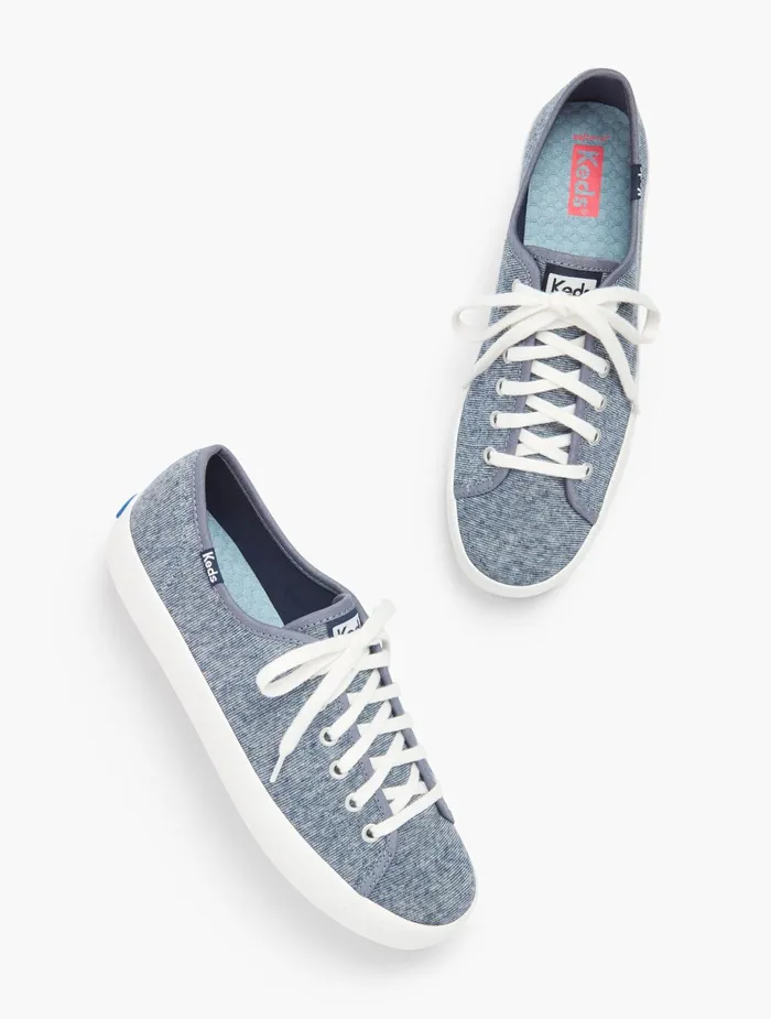 Women Sneakers Talbots Keds Kickstart Jersey Sneakers Gray