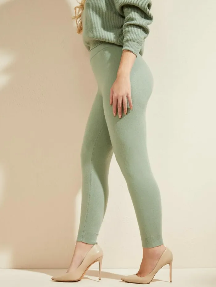 Women Snuggle Up Cashmere Sweater Pant Slate Gray Marciano Bottoms Women Snuggle Up Cashmere Sweater Pant Slate Gray Marciano Bottoms