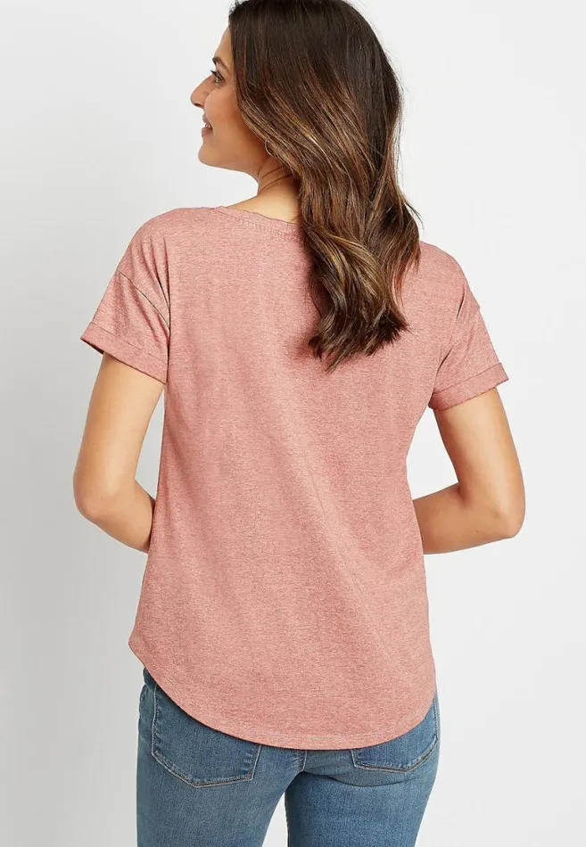 Women Social Butterfly Graphic Tee Maurices Tops