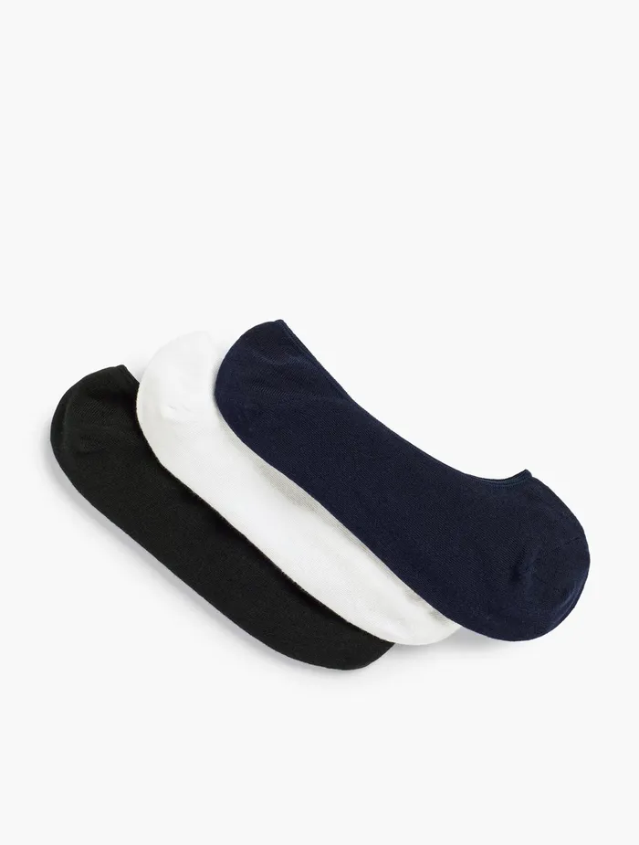Women Socks Talbots ThreePair NoShow Sock Set Black Multi