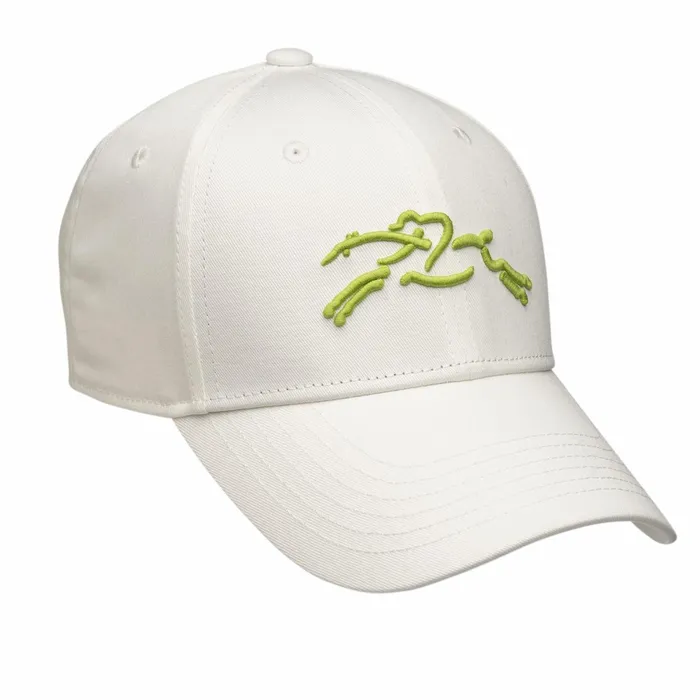 Women Solid Cap White Longchamp Caps and Hats