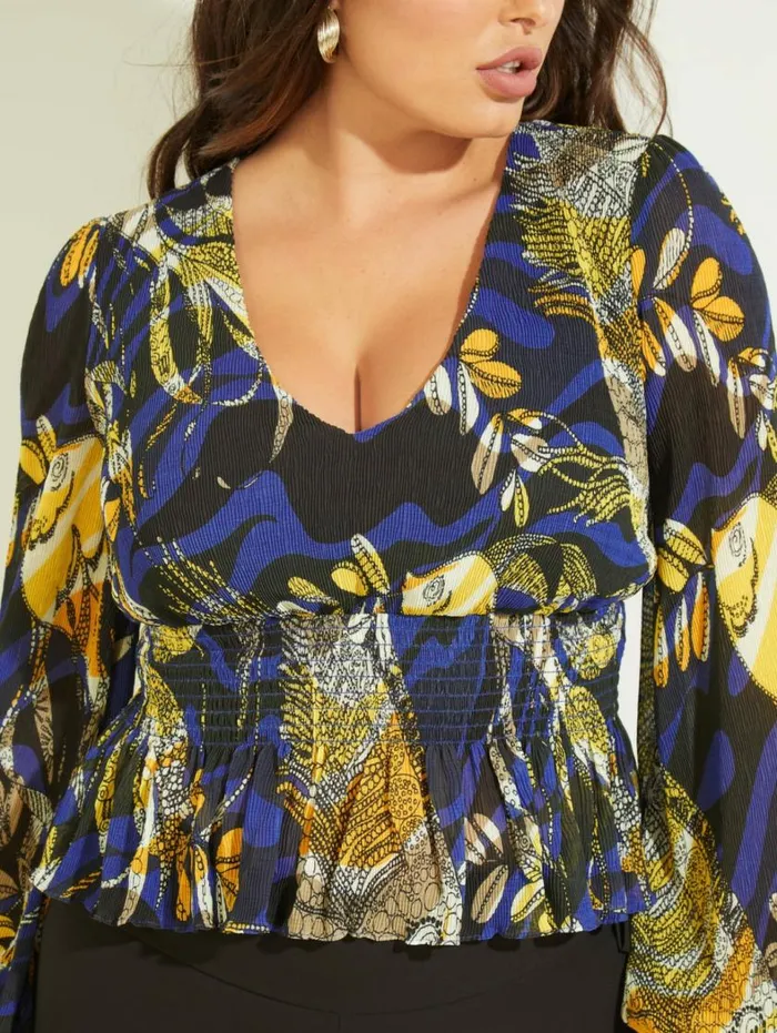 Women Sonora Top Aquarius Print Marciano Tops And Sweaters Women Sonora Top Aquarius Print Marciano Tops And Sweaters