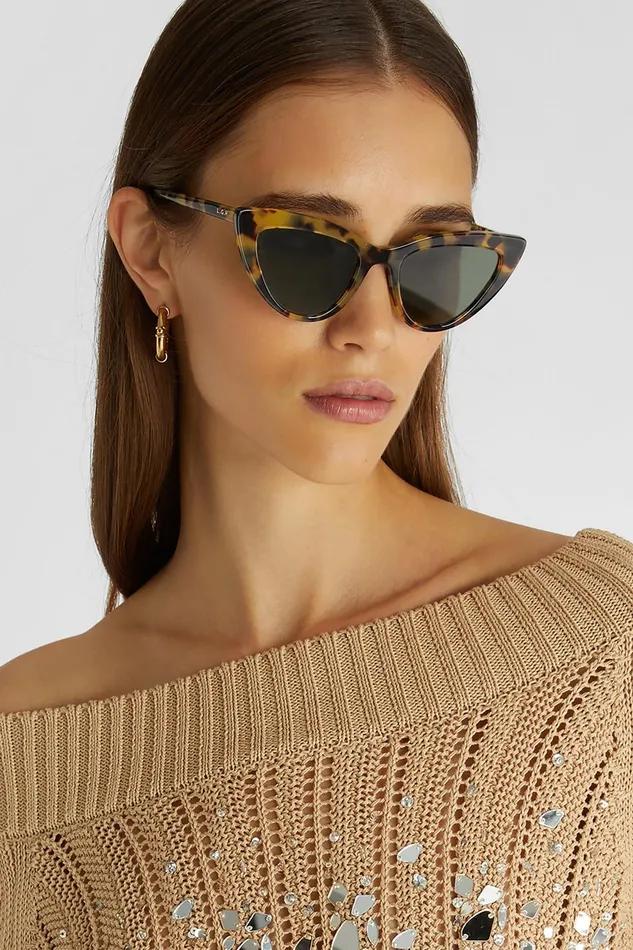 Women Sunglasses Ermanno Scervino Cateye Model LGR Sunglasses Leopard Print 8211 Ermanno Scervino Leopard Print