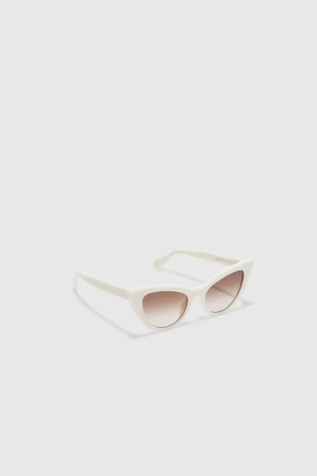 Women Sunglasses Ermanno Scervino Cateye Model LGR Sunglasses White 8211 Ermanno Scervino White