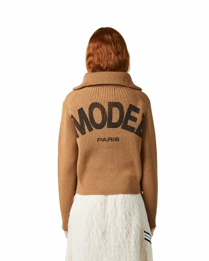 Women Sweater 8211 Beige Paris Philippe Model Paris Knitwear And Sweatshirts