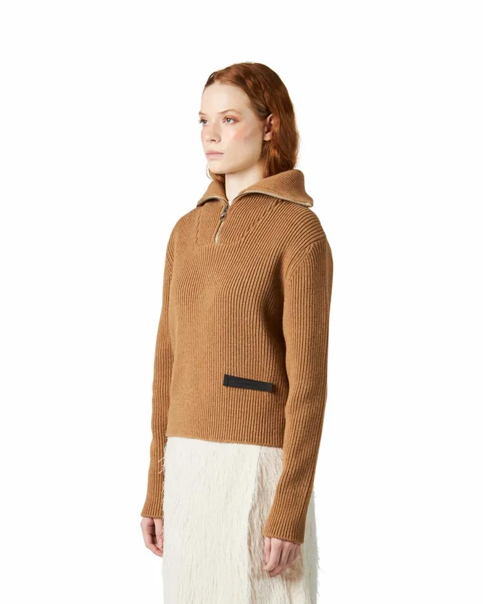 Women Sweater 8211 Beige Paris Philippe Model Paris Knitwear And Sweatshirts