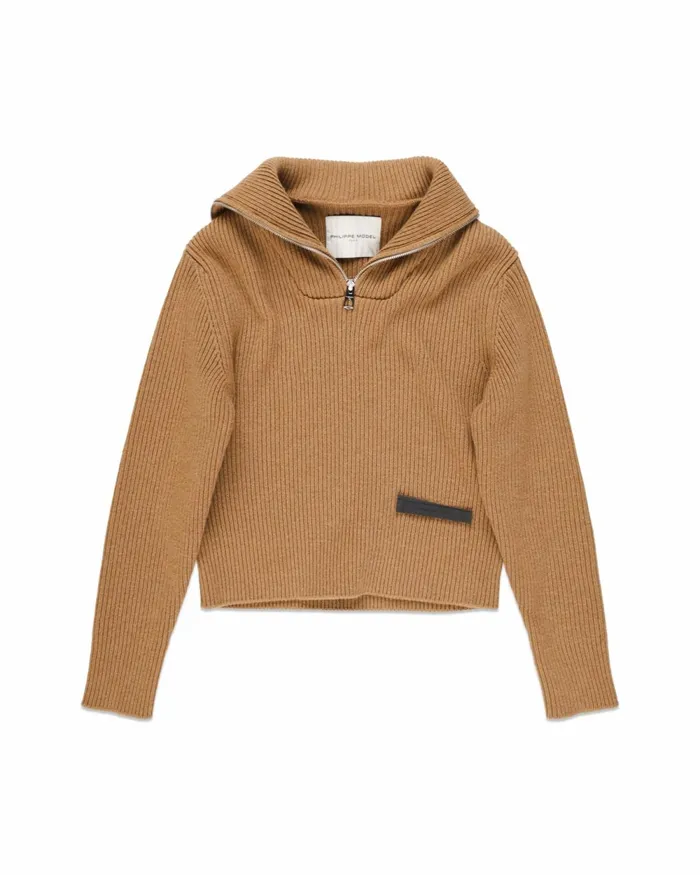 Women Sweater 8211 Beige Paris Philippe Model Paris Knitwear And Sweatshirts