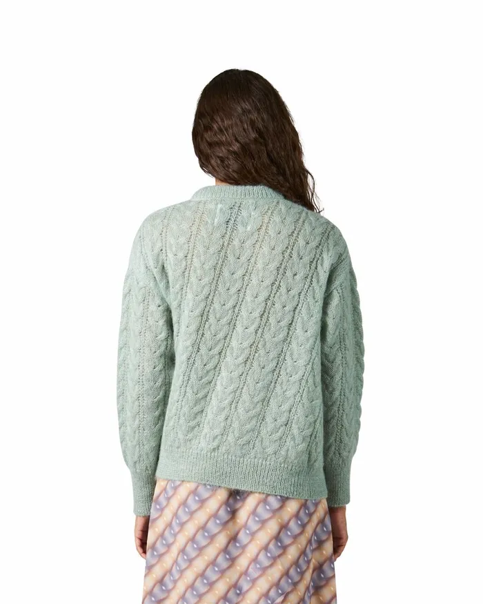Women Sweater 8211 Green Paris Philippe Model Paris Knitwear And Sweatshirts