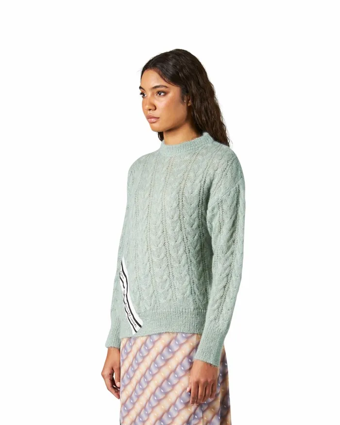 Women Sweater 8211 Green Paris Philippe Model Paris Knitwear And Sweatshirts