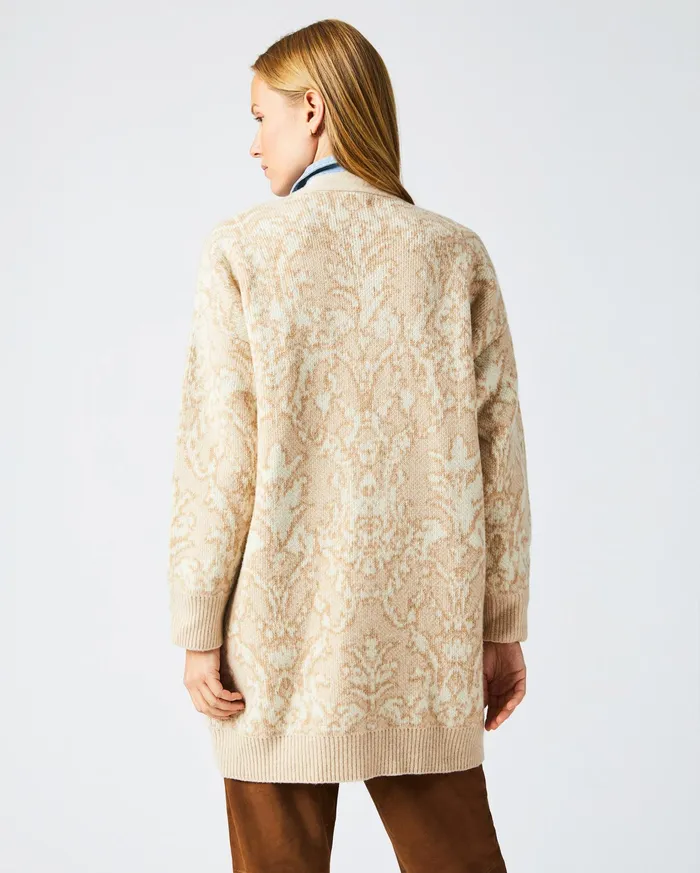 Women Sweaters and Knits Billy Reid Boyfriend Cardigan Ivorybeige