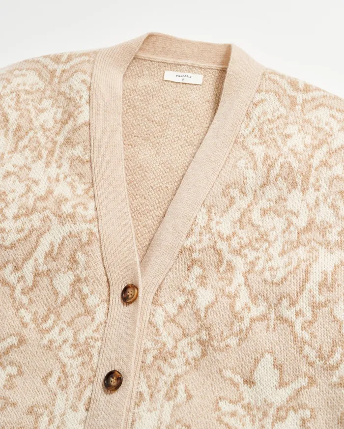 Women Sweaters and Knits Billy Reid Boyfriend Cardigan Ivorybeige
