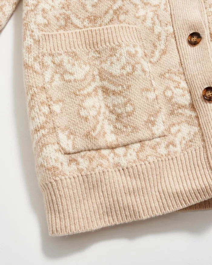 Women Sweaters and Knits Billy Reid Boyfriend Cardigan Ivorybeige