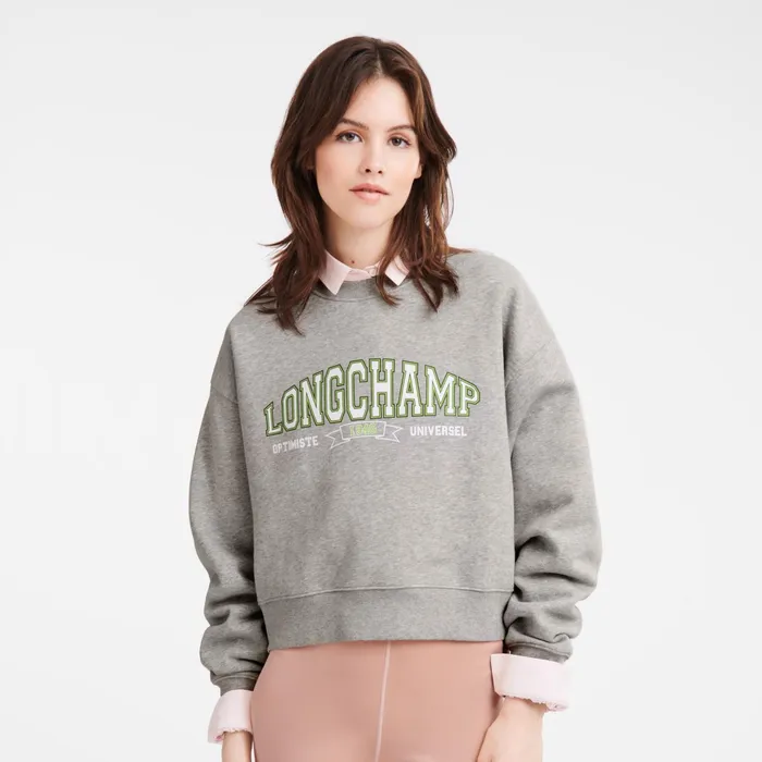 Women Sweatshirt Grey Longchamp Tops and Blouses