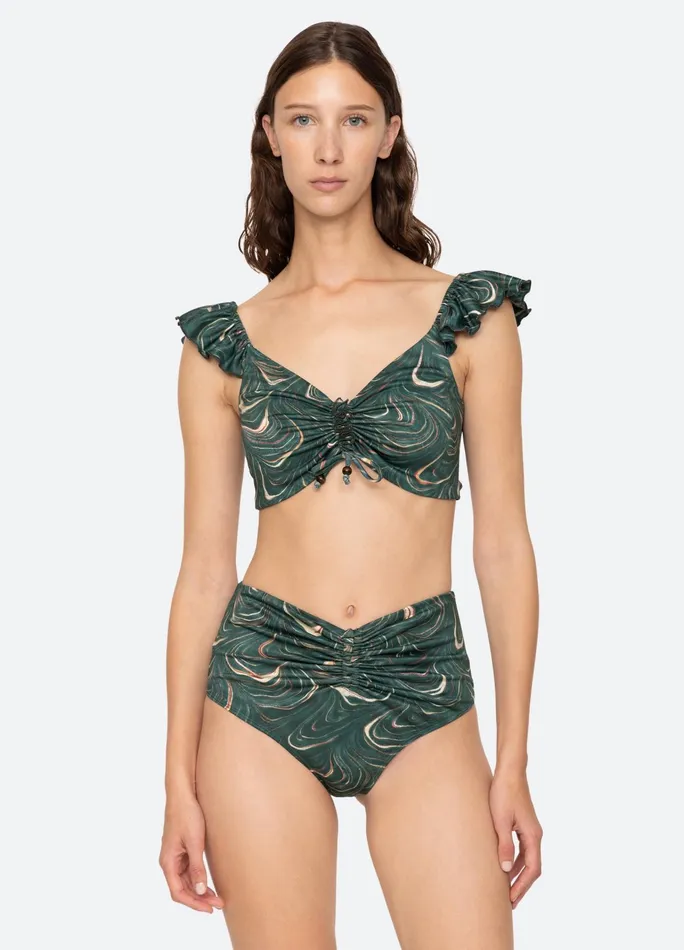 Women Swimwear Sea New York Amara Bikini Top Green
