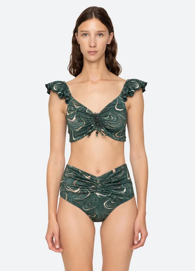 Women Swimwear Sea New York Amara Bikini Top Green