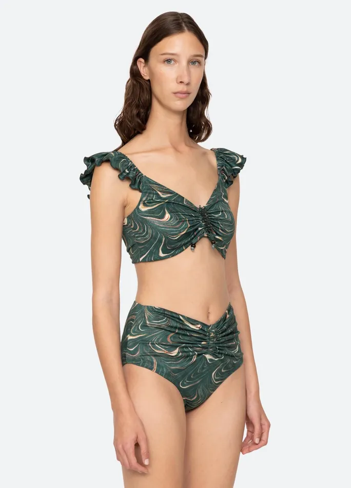 Women Swimwear Sea New York Amara Bikini Top Green