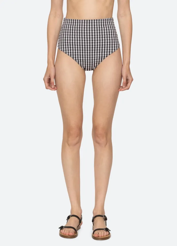 Women Swimwear Sea New York Pucker Bikini Bottom Multi
