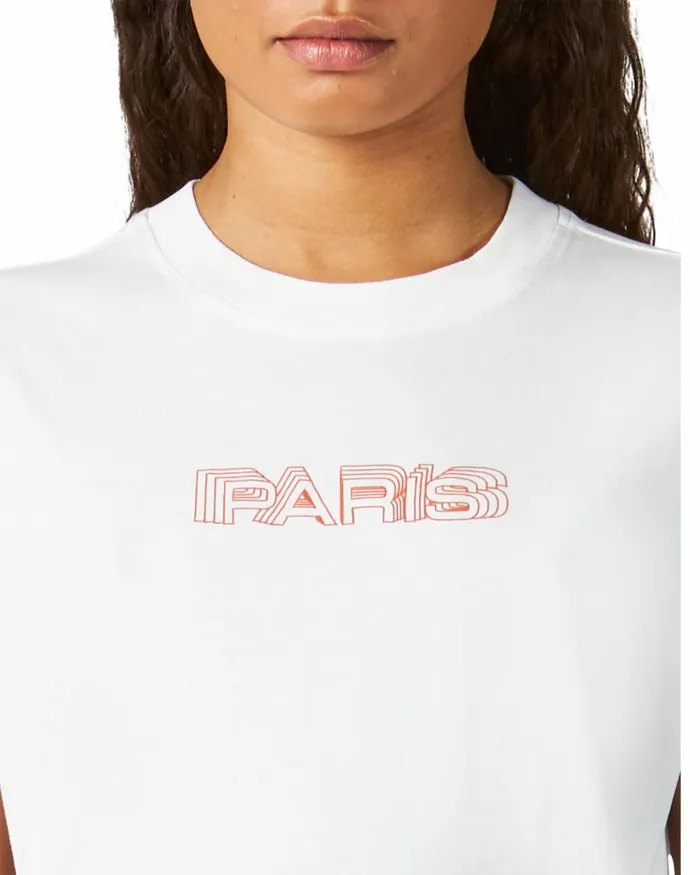 Women TShirt 8211 White Paris Philippe Model Paris TShirts And Shirts