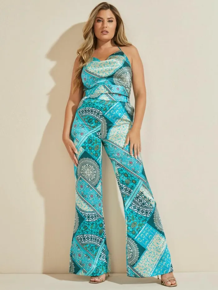 Women Tamara Top Mykanos Blue Combo Marciano Tops And Sweaters Women Tamara Top Mykanos Blue Combo Marciano Tops And Sweaters