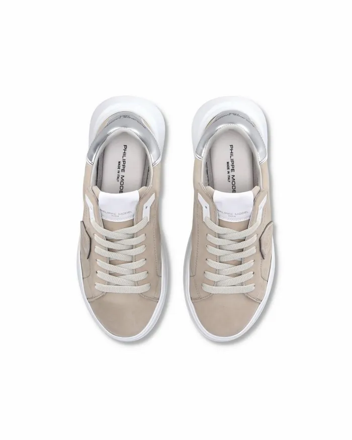 Women Temple Sneakers Gray Shoes Paris Philippe Model Paris Casual