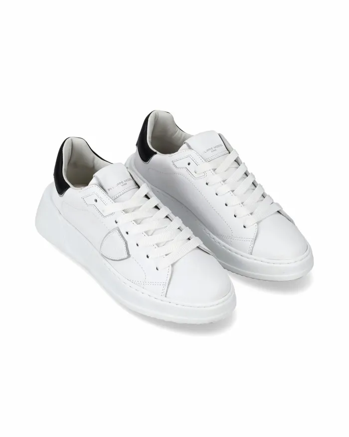 Women TempleWhiteBlack Low Sneakers Philippe Model Paris Minimal