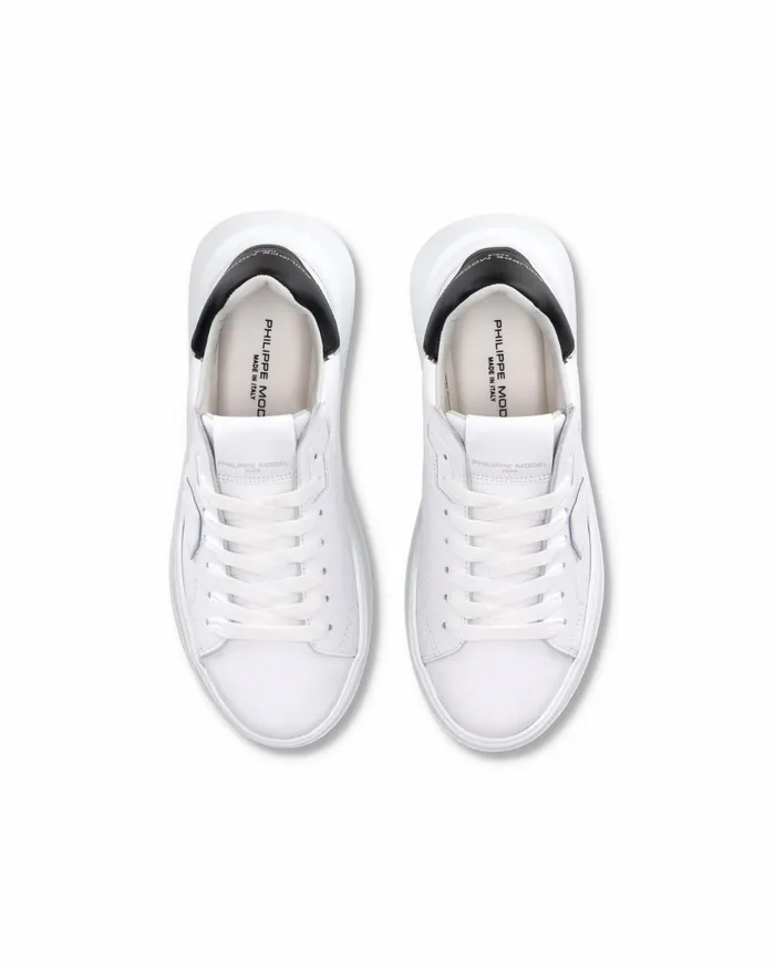 Women TempleWhiteBlack Low Sneakers Philippe Model Paris Minimal