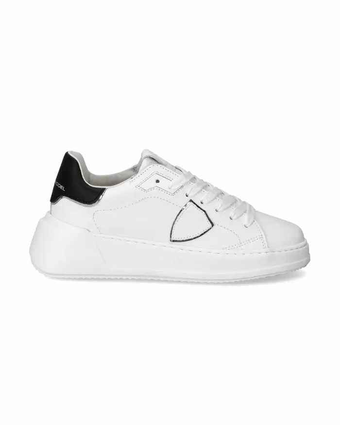 Women TempleWhiteBlack Low Sneakers Philippe Model Paris Minimal