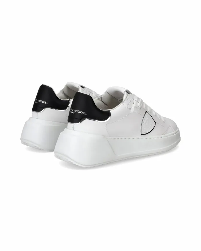 Women TempleWhiteBlack Low Sneakers Philippe Model Paris Minimal