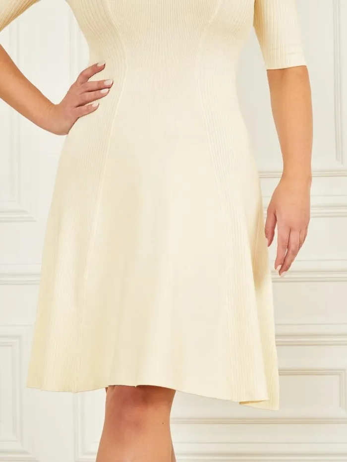 Women Tessa ColdShoulder Sweater Dress Sandy Shore Marciano Dresses Women Tessa ColdShoulder Sweater Dress Sandy Shore Marciano Dresses
