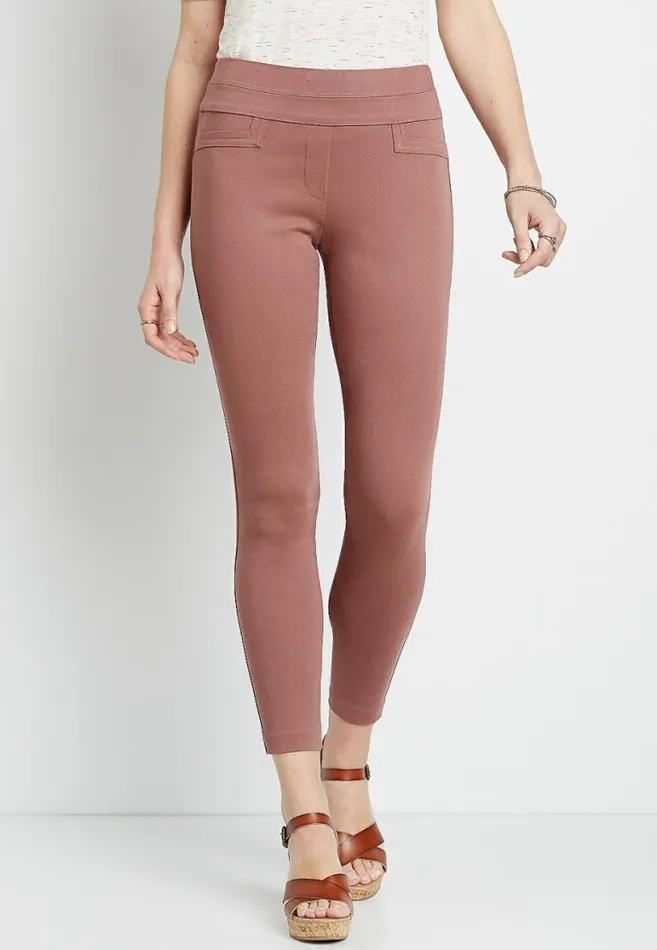 Women Textured Bengaline Skinny Ankle Pant Maurices Bottoms