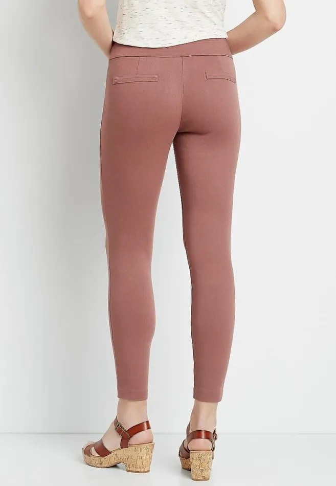 Women Textured Bengaline Skinny Ankle Pant Maurices Bottoms