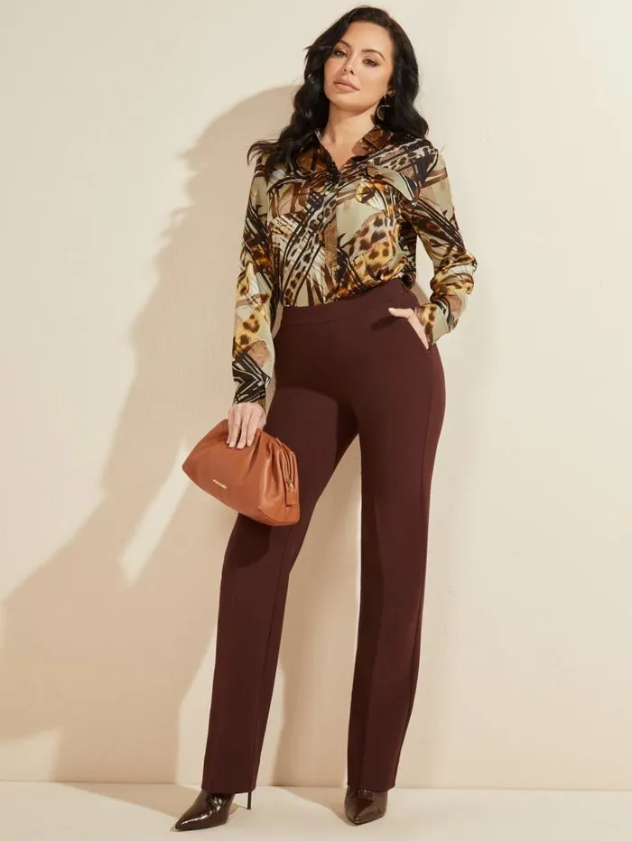 Women The Essence Blouse Leopard Lines Marciano Tops And Sweaters Women The Essence Blouse Leopard Lines Marciano Tops And Sweaters