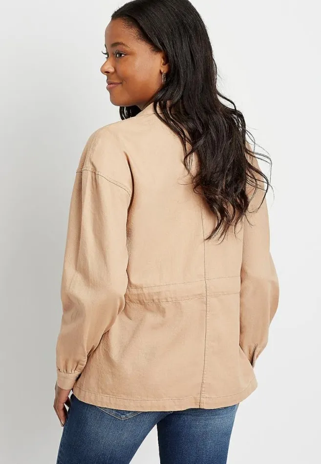 Women Tie Waist Jacket Maurices Tops