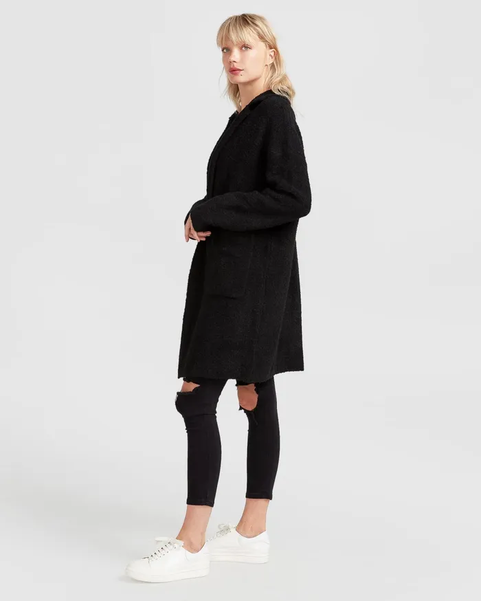 Women Tops Belle and Bloom Days Go By Sustainable Blazer Cardigan 8211 Black