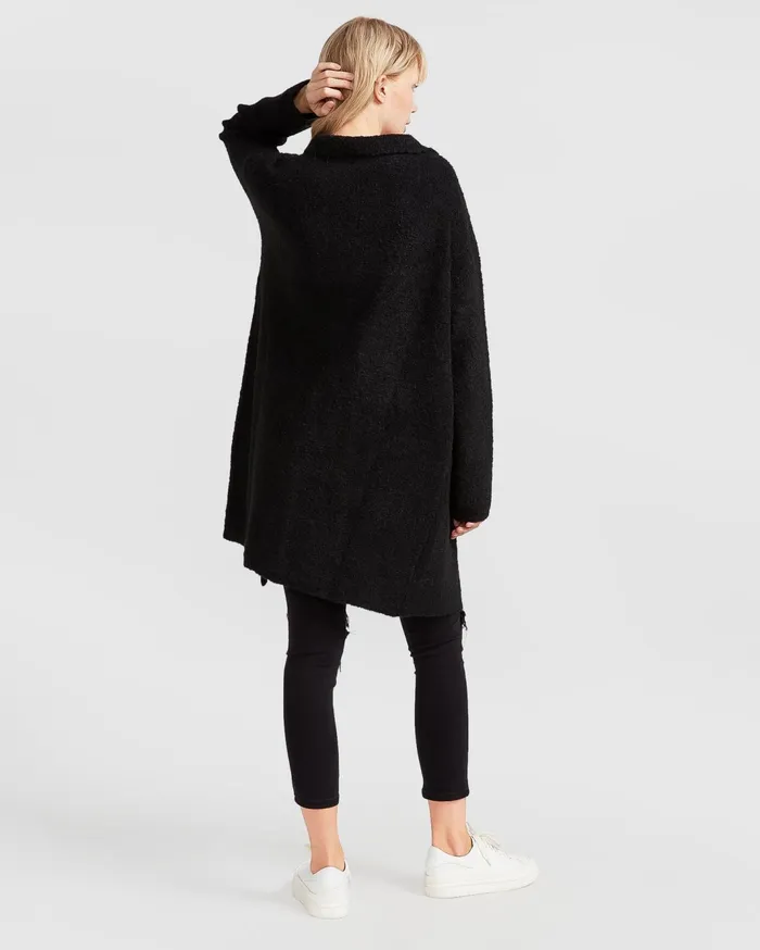Women Tops Belle and Bloom Days Go By Sustainable Blazer Cardigan 8211 Black