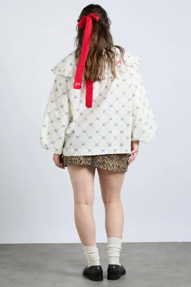 Women Tops Damson Madder Lola Blouse 8211 Bow Print
