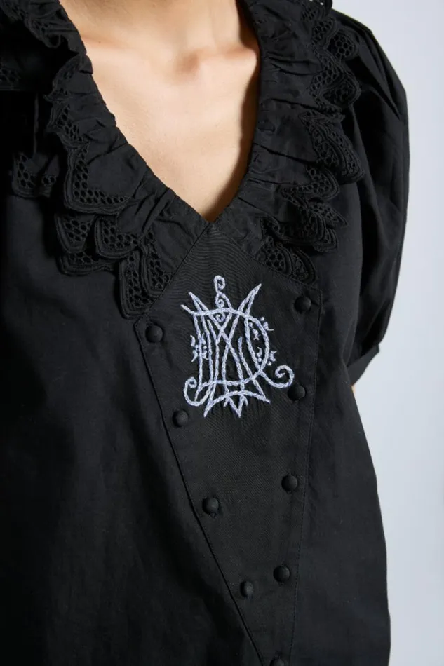 Women Tops Damson Madder Lottie Blouse 8211 Black